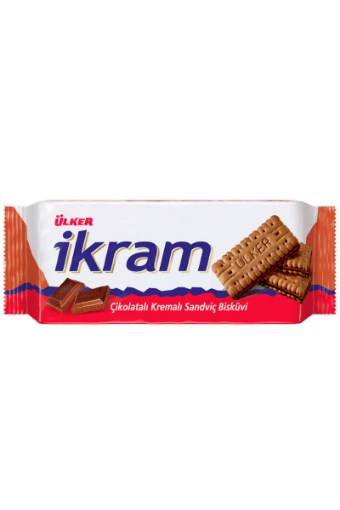 Ülker İkram Çikolatalı Kremalı Bisküvi 84 Gr.. ürün görseli