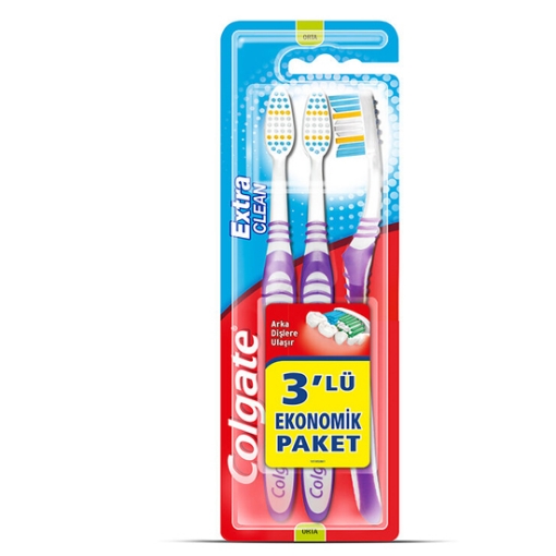 Colgate Diş Fırçası Extra Clean 2+1 Med. ürün görseli