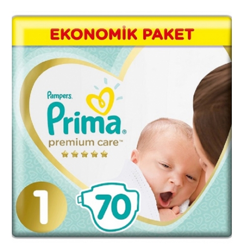 Prima Premium Care Yenidoğan 70'li Bebek Bezi (1). ürün görseli