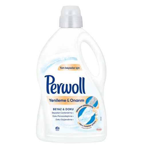 Perwoll Sıvı Çamaşır Deterjanı 2,97L Yenileme&Onarım Beyaz 50W. ürün görseli