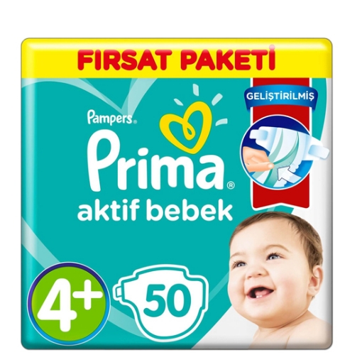 Gimat Sepeti Prima Aktif Bebek 4+ Numara Maxi Plus 54 Adet Fırsat