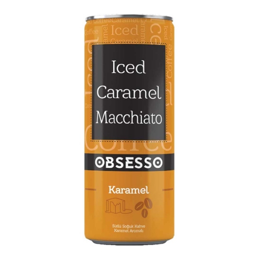 Obsesso Soğuk Kahve Caramel Macchıato Teneke 250 ML. ürün görseli
