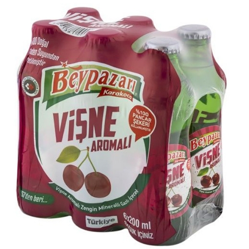 Beypazarı Vişneli Soda 6X200 ml. (meyveli soda). ürün görseli