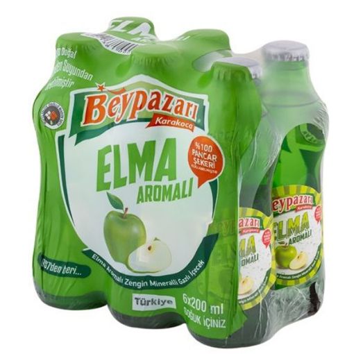 Beypazarı Elmalı Soda 6X200 ml. (meyveli soda). ürün görseli
