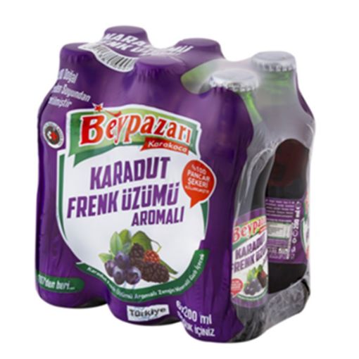 Beypazarı Karadut Frenk Üzümlü Soda 6X200 ml. (meyveli soda). ürün görseli