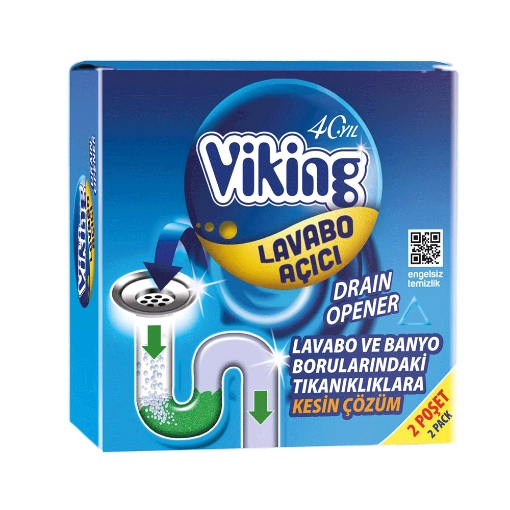 Viking Lavabo Açıcı 2x50G Granül. ürün görseli