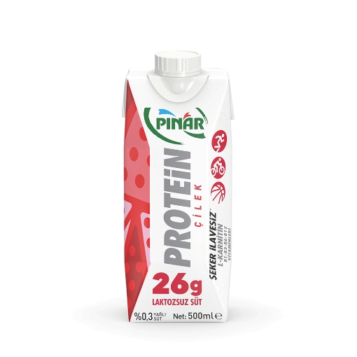 Pınar Protein Çilekli Süt 500 ml.. ürün görseli