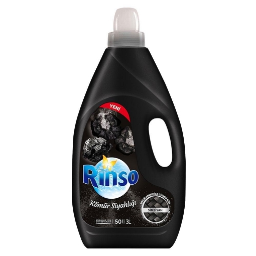 Rinso Matik Sıvı Çamaşır Deterjanı 3L Kömür Siyahlığı. ürün görseli