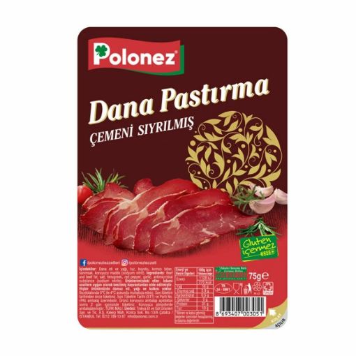 Polonez Pastırma Çemensiz 75 Gr.. ürün görseli