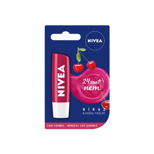 Nivea Lip Stick 4,8G Fruity Shine Kiraz Dudak Kremi. ürün görseli