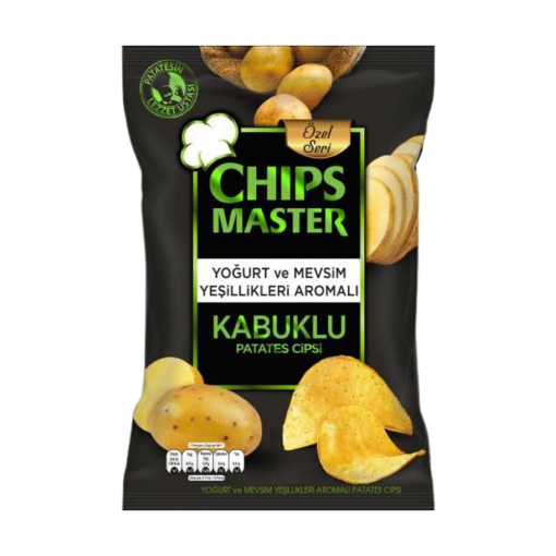 Chips Master Özel Seri Yoğurt Ve Meyveli Yeşillik Aromalı 110 Gr. 
( Cips ). ürün görseli
