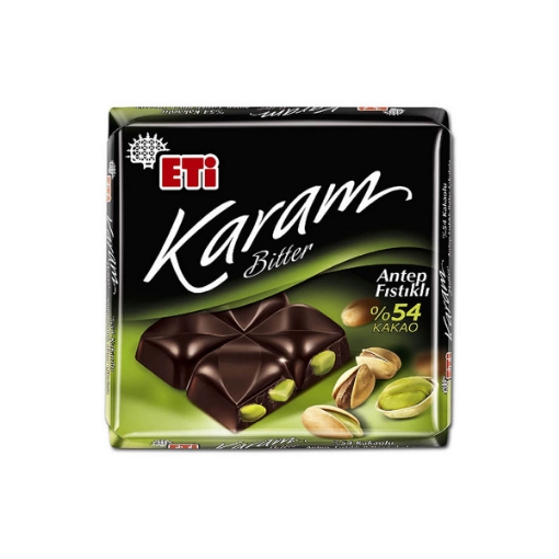 Eti Karam %54 Antep Fıstıklı Kare Çikolata 60 Gr.. ürün görseli