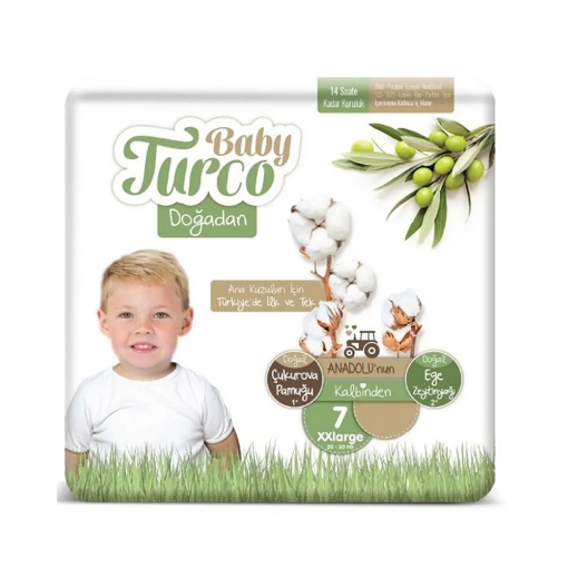 Baby Turco Doğadan Bebek Bezi Ultra Pk. XX-Large 56'lı (7). ürün görseli