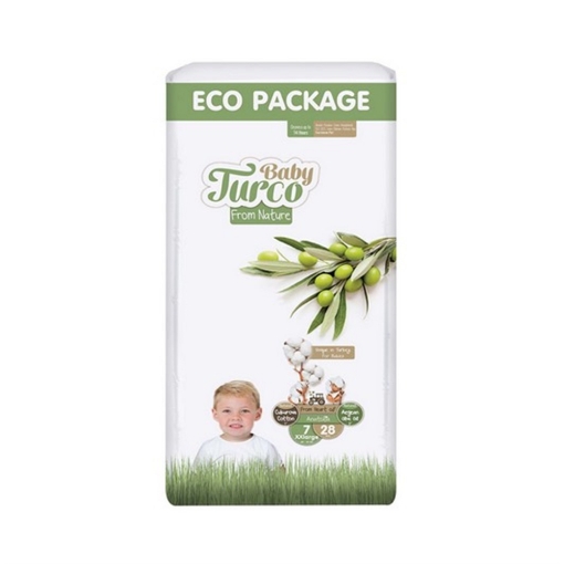 Baby Turco Doğadan Bebek Bezi Eco Pk. XX-Large 28'li Bebek Bezi (7). ürün görseli