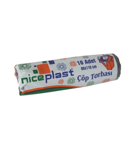 Niceplast Çöp Torbası Jumbo Kalın 80x110 cm 10'lu. ürün görseli