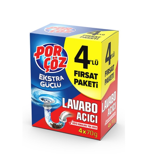 Porçöz Lavabo Açıcı 4x50G Granül. ürün görseli