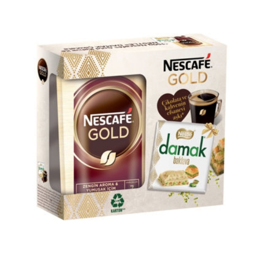 Nescafe Gold Kahve 150 Gr. Damak Baklava Hediyeli. ürün görseli