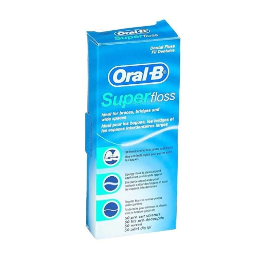 Oral-B Diş İpi Süper Floss 50'li. ürün görseli