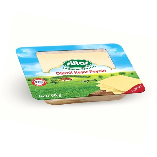 Sütaş Kaşar Peyniri Dilimli Tam Yağlı 60 Gr.. ürün görseli
