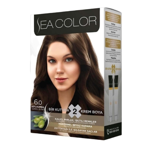 Sea Color Kit Saç Boyası Koyu Kumral 6.0. ürün görseli