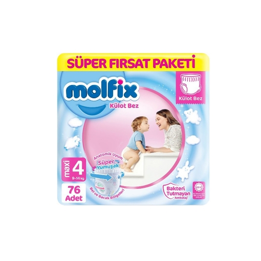 Molfix Külot Bebek Bezi Fırsat Paketi Maxi 76'lı (4). ürün görseli