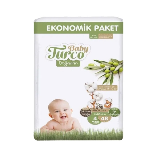 Baby Turco Doğadan Maxi 48'li Bebek Bezi (4). ürün görseli