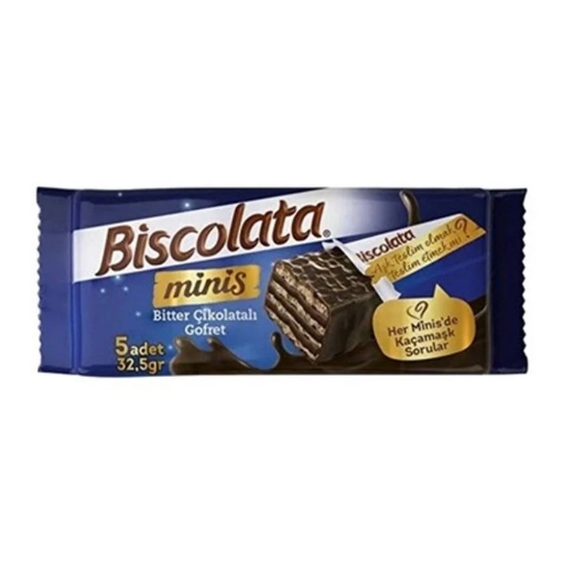 Şölen Biscolata Minis Bitter Çikolata Gofret 32,5 Gr.. ürün görseli