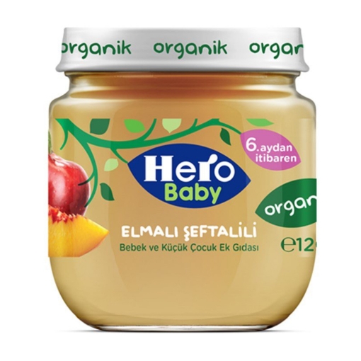 Hero Baby Organik Elma-Şeftali 120 Gr.. ürün görseli