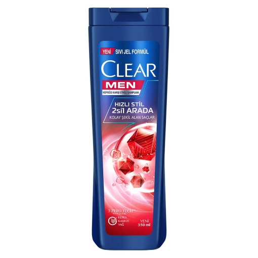 Clear Şampuan 350ml Men 2in1 Hızlı Stil. ürün görseli