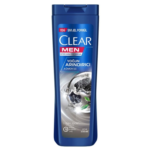 Clear Şampuan 350ml Men Yoğun Arındırıcı Kömür. ürün görseli