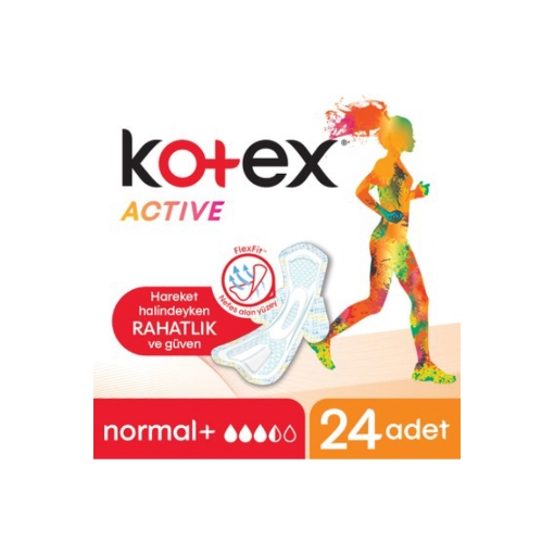 Kotex Active Dörtlü Eko Normal Ped 24'lü. ürün görseli