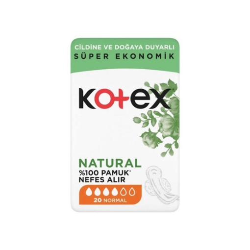 Kotex Natural Dörtlü Normal 20'Li. ürün görseli