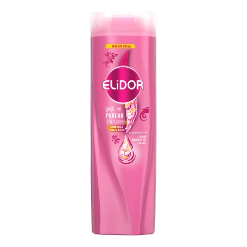 Elidor Şampuan 400ml Güçlü&Parlak 2In1. ürün görseli