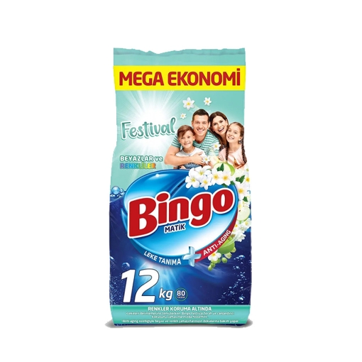 Bingo Matik 12Kg Festival Beyazlar ve Renkliler. ürün görseli
