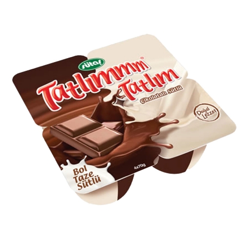Sütaş Puding Tatlımmm Sütlü Çikolatalı 4x70 Gr.. ürün görseli