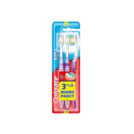 Colgate Diş Fırçası Extra Clean 2+1 Colors Orta. ürün görseli
