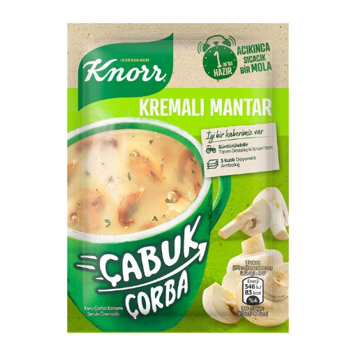 Knorr Çabuk Kremalı Mantar Çorbası 19 Gr.. ürün görseli