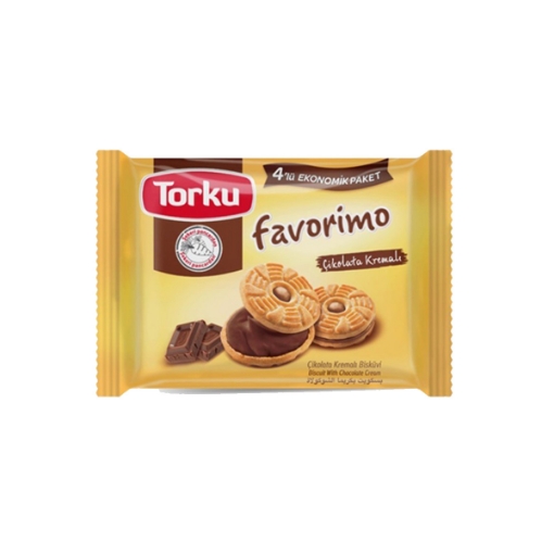 Torku Favorimo Çikolatalı Kremalı Bisküvi 4'lü 304 Gr.. ürün görseli