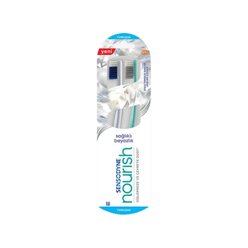 Sensodyne Diş Fırçası  Nourish Sağlam Beyazlık 1+1 SOFT. ürün görseli