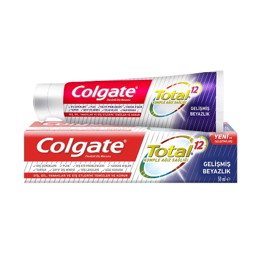 Colgate Diş Macunu Total Gel Beyazlık 50 ml.. ürün görseli