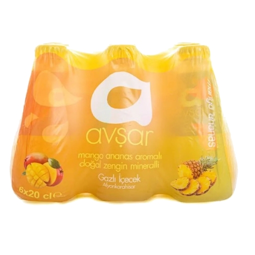 Avşar Mango Ananas Doğal Maden Suyu 6X200 ML. ürün görseli