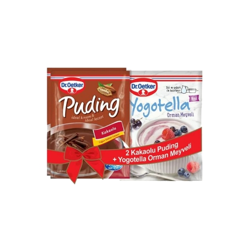 Dr Oetker Kakaolu Puding 2'li + Yogatella Hediyeli 363 Gr.. ürün görseli