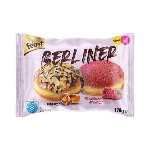 Feast Berliner Frambuaz + Fındıklı 170 Gr.. ürün görseli