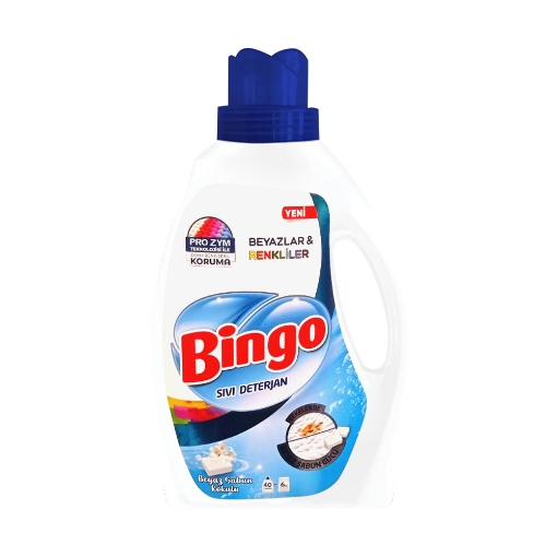 BINGO MATIK SIVI 2600ML RENKLI BEYAZ B.SABUN 40W. ürün görseli