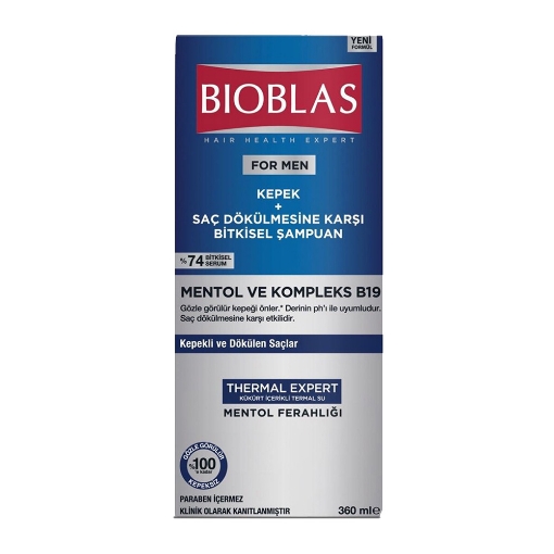 BIOBLAS SAMP. MEN 360ML KEPEGE KARSI MENTOL. ürün görseli