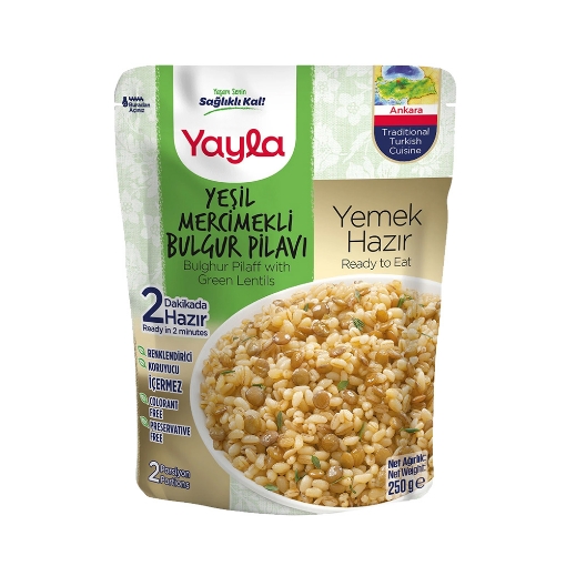 Yayla Gurme Yeşil Mercimekli Bulgur Pilavı 250 Gr.. ürün görseli