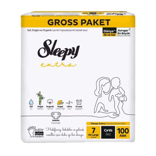 Sleepy Bebek Bezi Extra Gross XX-Large 100'lü (7). ürün görseli