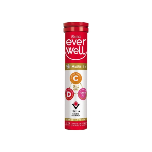 Ülker Everwell Vitamin C-D Çinko 15'li 67,5 Gr.. ürün görseli