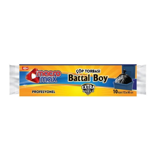 Macromax Endüstriyel Çöp Torbası Battal Boy 30'lu. ürün görseli