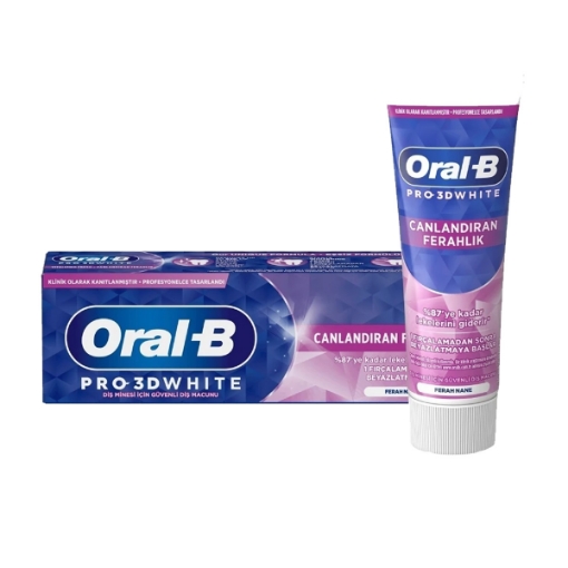 Oral-B Pro-3D White Diş Macunu 75 ml. Canlandıran Ferahlık. ürün görseli